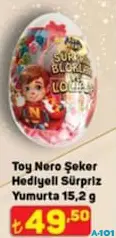TOY NERO ŞEKER HEDİYELİ SÜPRİZ YUMURTA 15,2 G